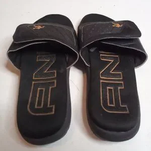 and one | Shoes | And One Slides Unisex Black And Gold  display picture 3